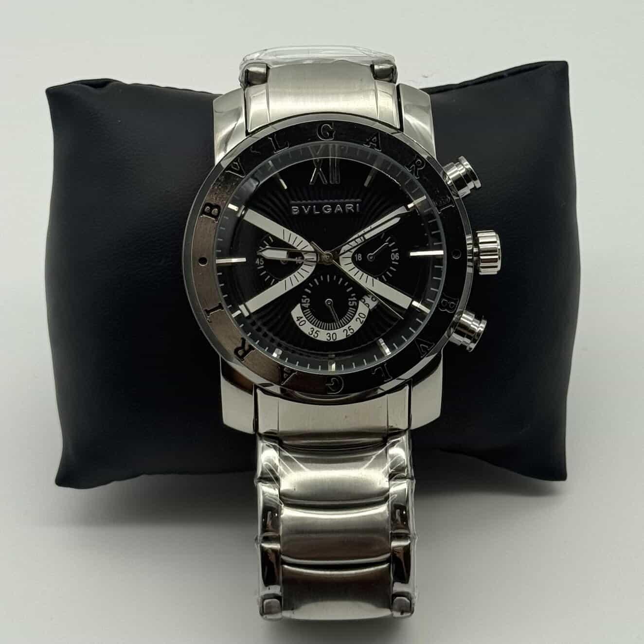 BVLGARI CHRONOGRAPH PRATA  - BLACK
