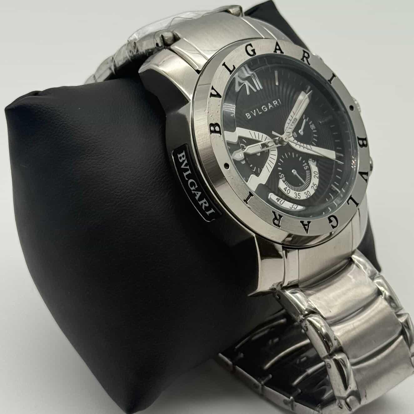 BVLGARI CHRONOGRAPH PRATA  - BLACK