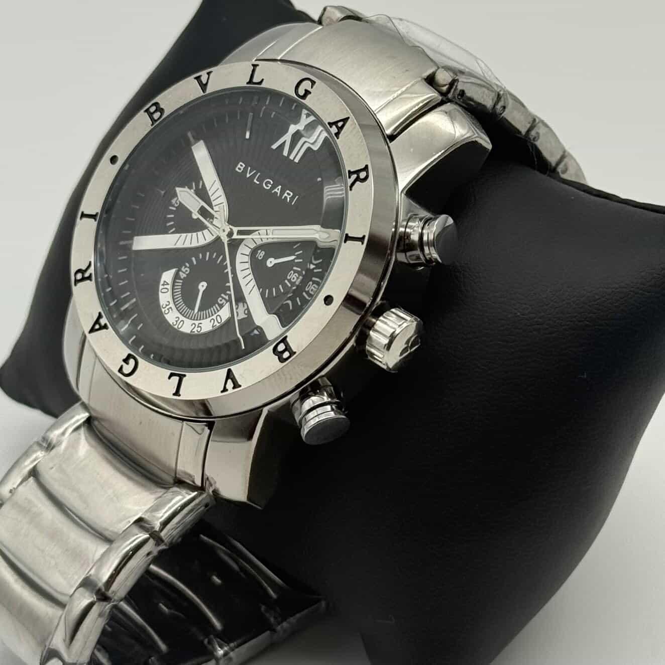 BVLGARI CHRONOGRAPH PRATA  - BLACK