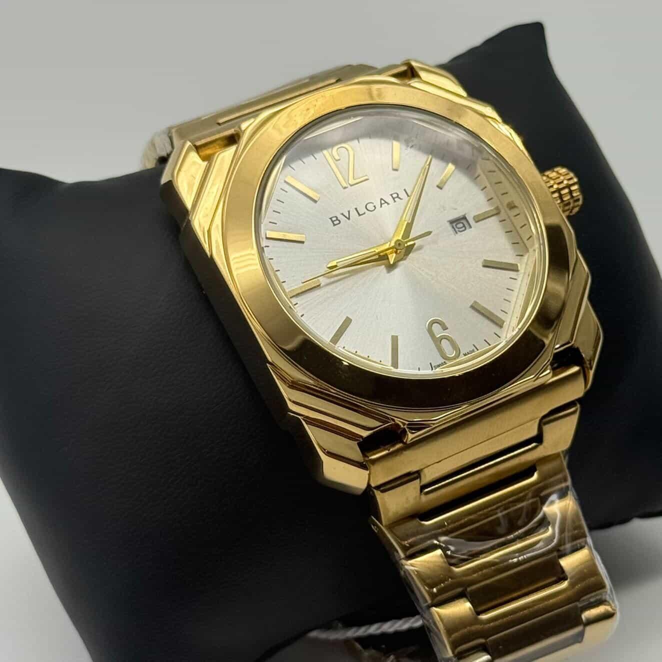 BVLGARI OCTO SOLOTEMPO  -GOLD & WHITE 