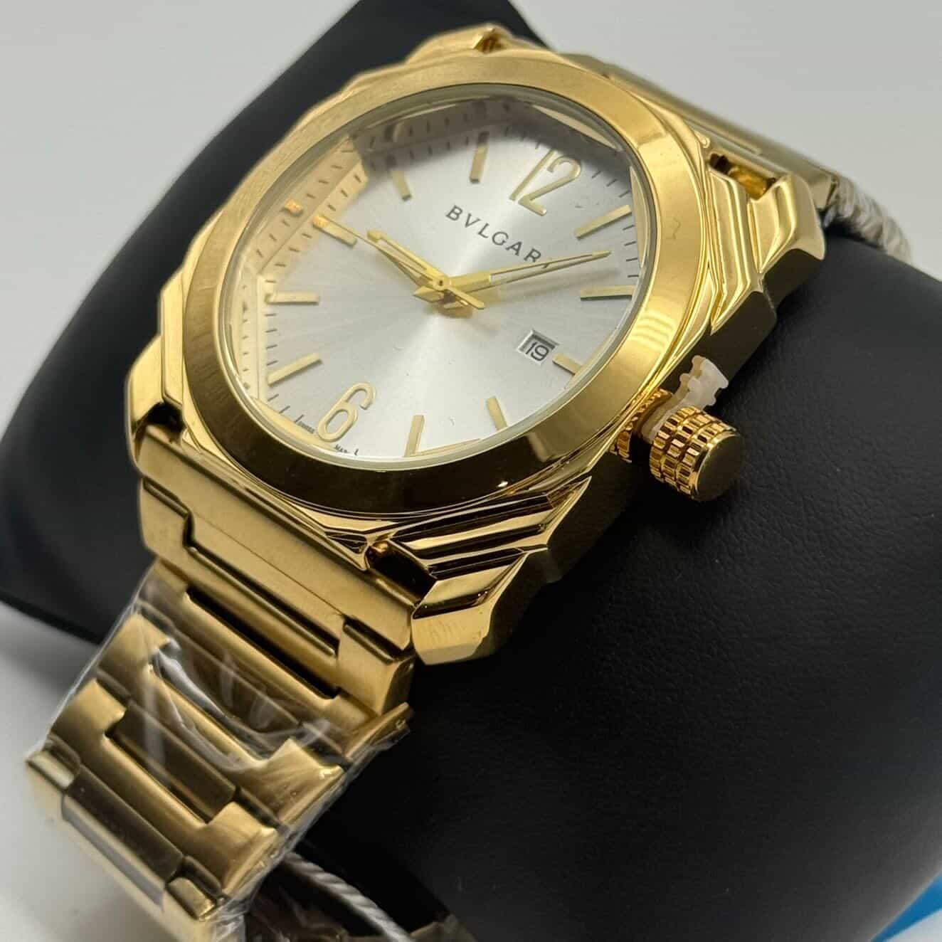BVLGARI OCTO SOLOTEMPO  -GOLD & WHITE 