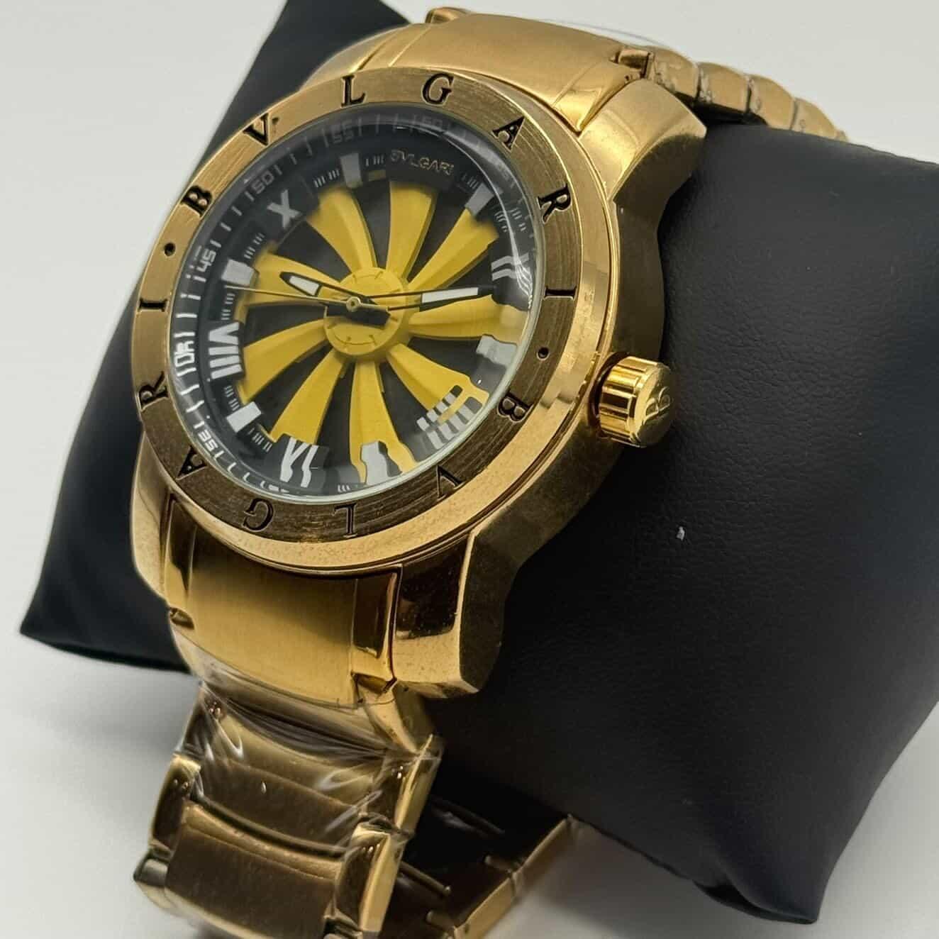 BVLGARI -  ROULETTE YELLOW & BLACK 