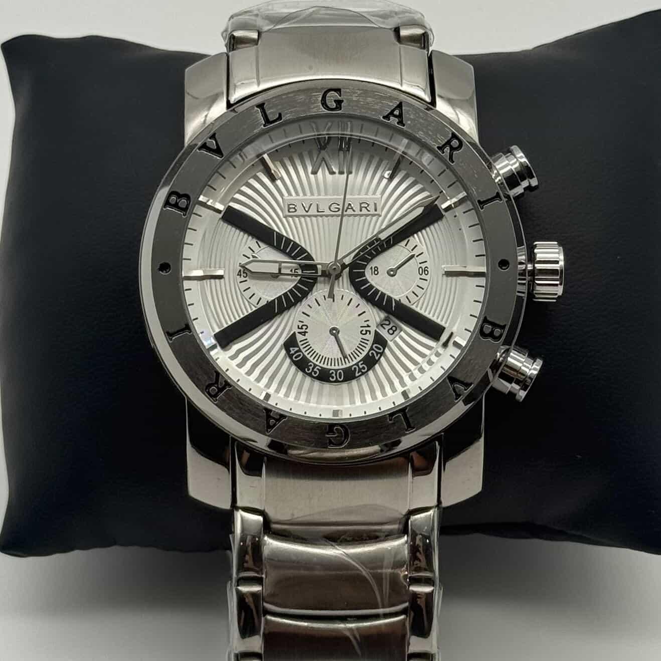BVLGARI CHRONOGRAPH PRATA  - WHITE 