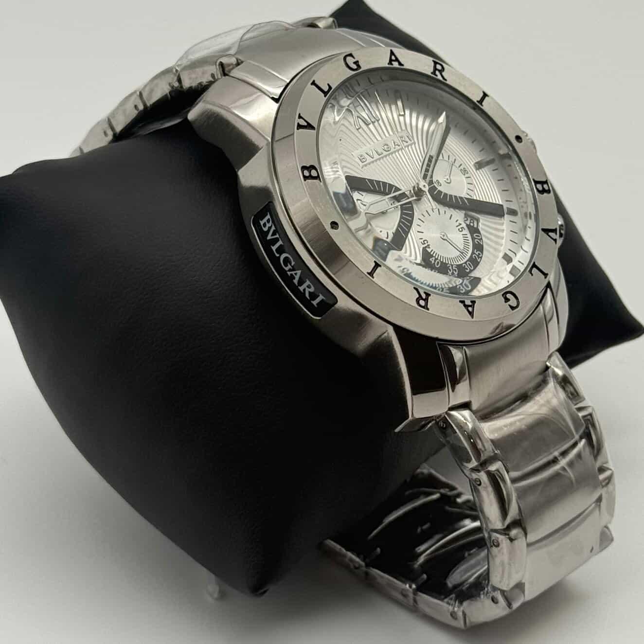 BVLGARI CHRONOGRAPH PRATA  - WHITE 