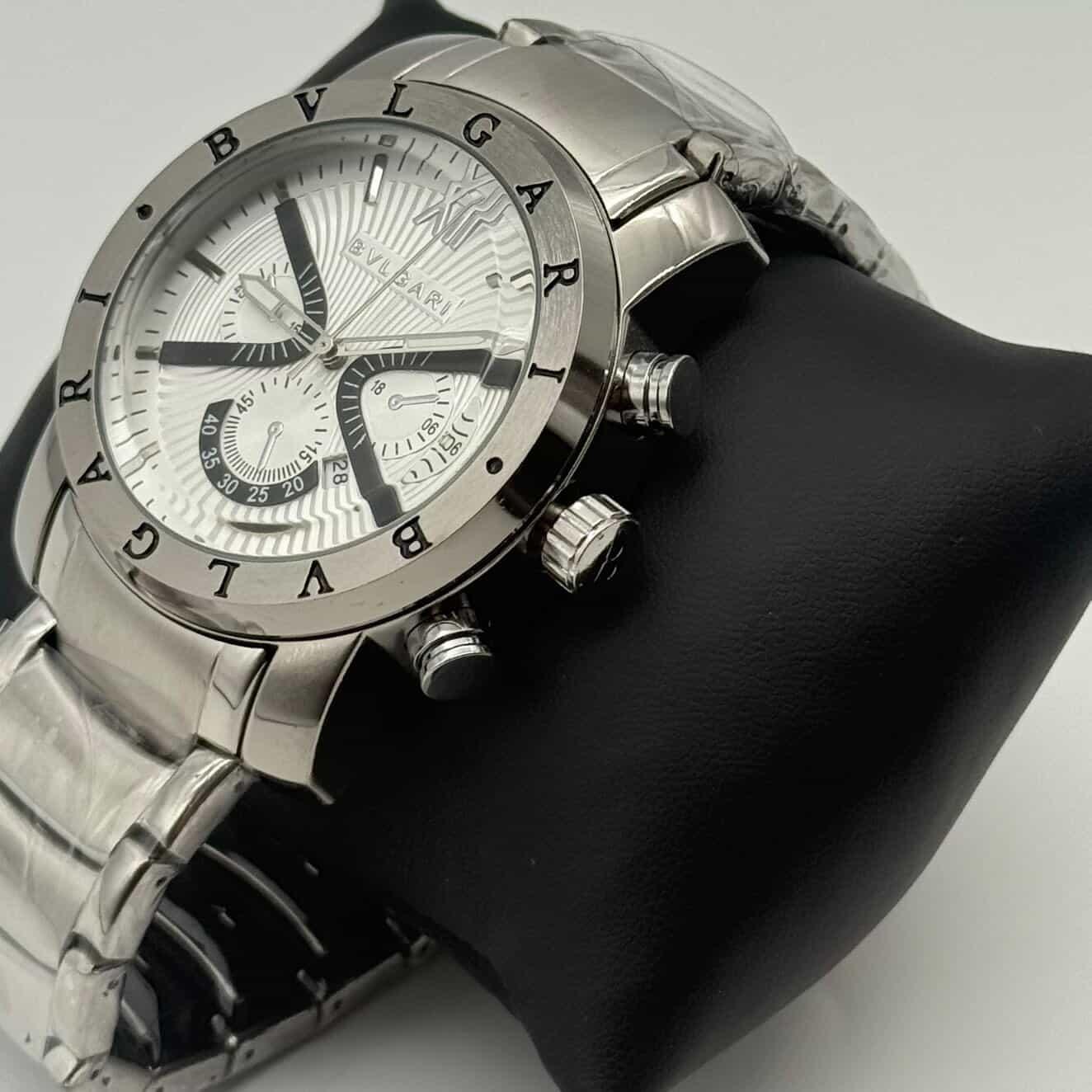 BVLGARI CHRONOGRAPH PRATA  - WHITE 
