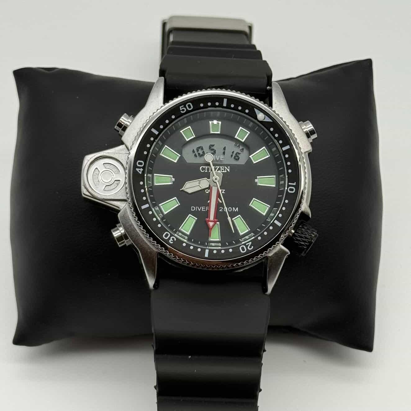 CITIZER PROMASTER AQUALAND DIVER - GREEN SILVER
