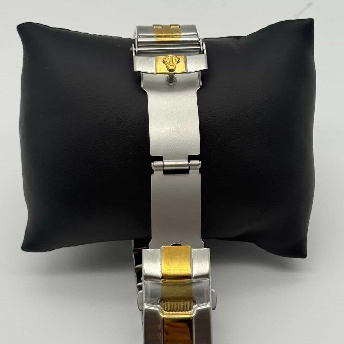 Rolex Datejust Fundo de vidro Prata e Dourado