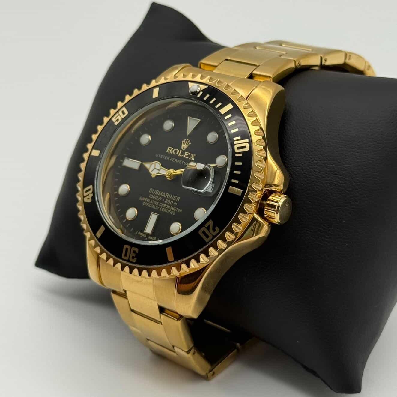 Rolex Submariner Dourado com Preto