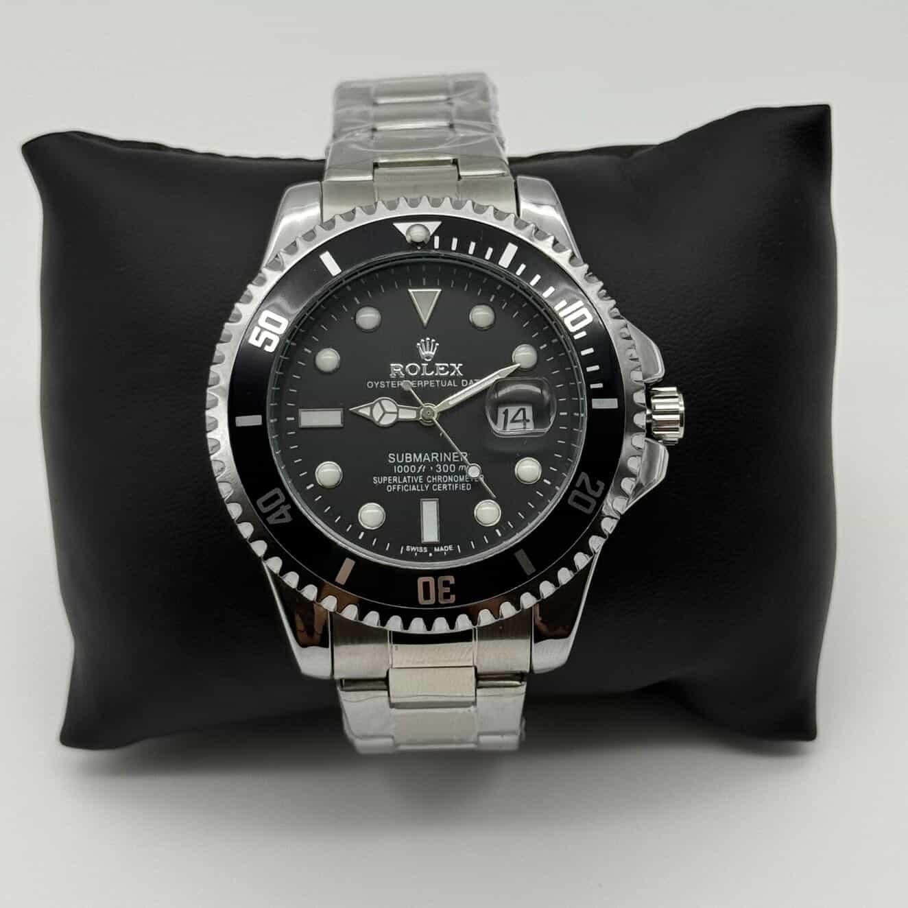 Rolex Submariner Prata com Preto