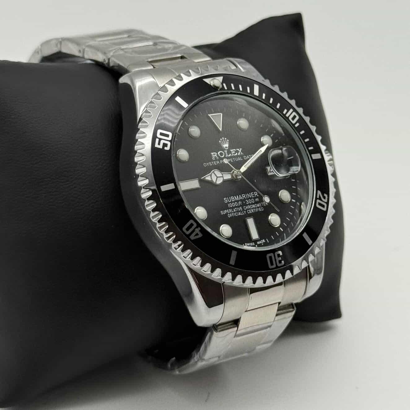 Rolex Submariner Prata com Preto