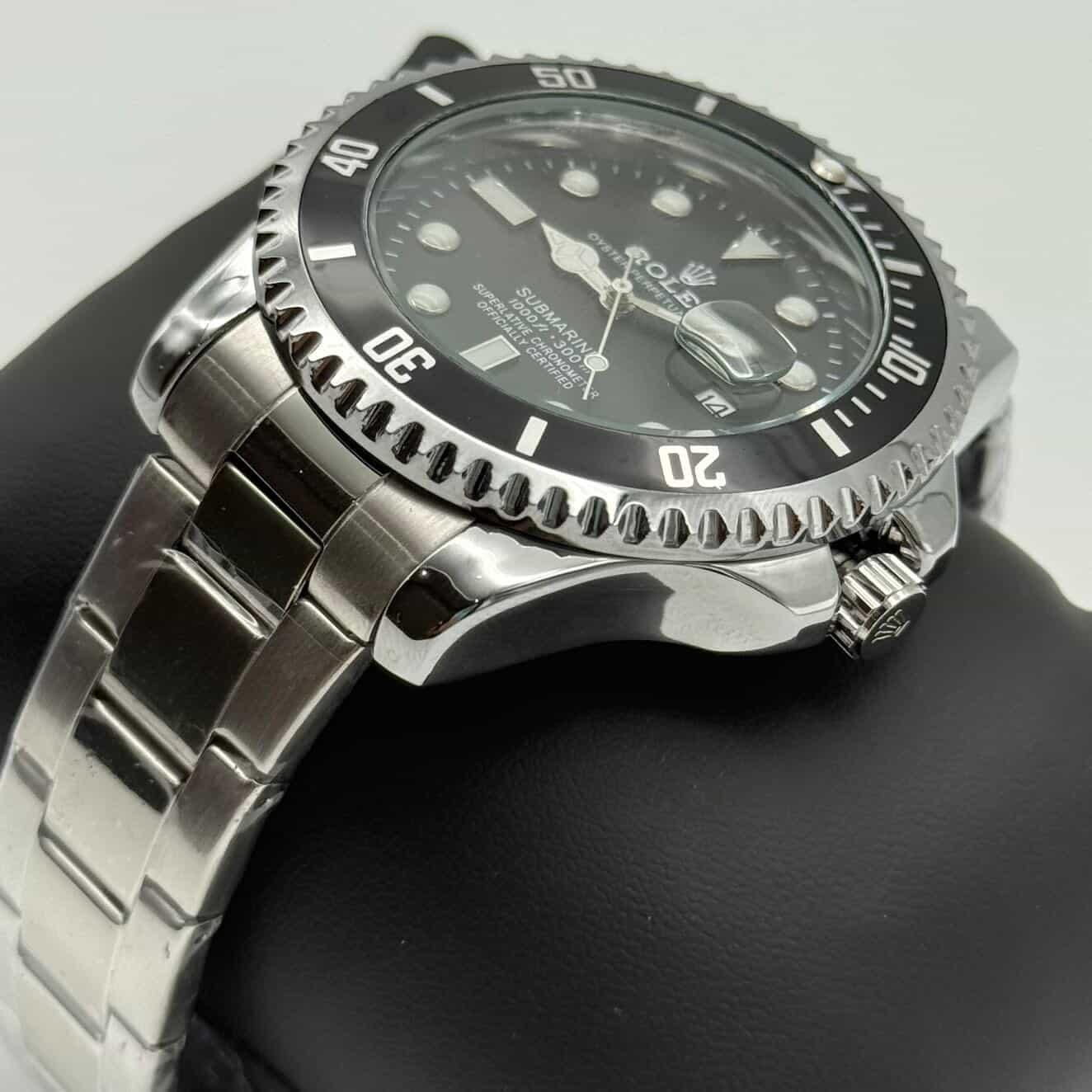 Rolex Submariner Prata com Preto