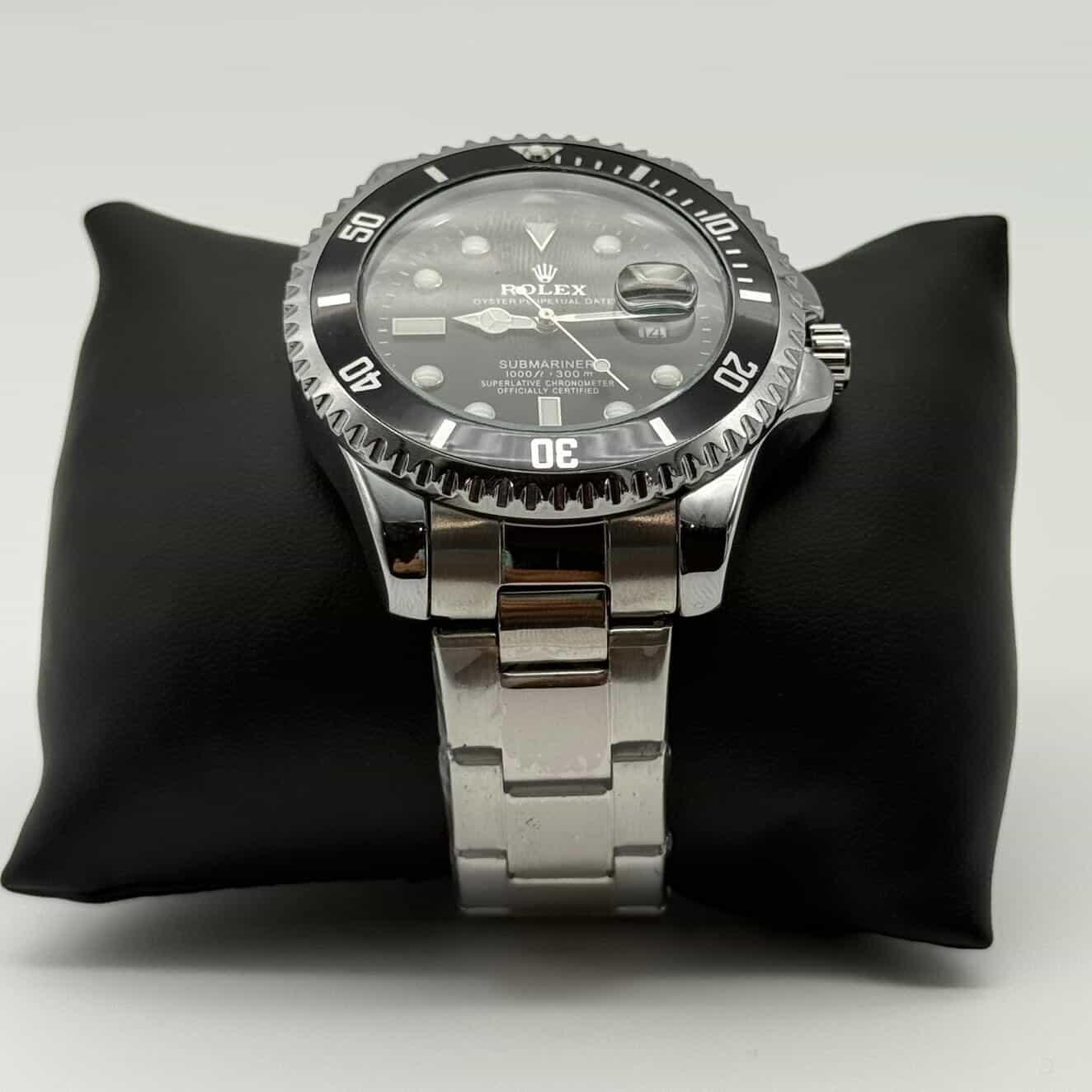 Rolex Submariner Prata com Preto